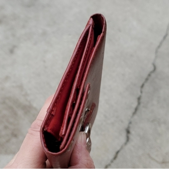 Lauren Ralph Lauren leather wallet claret l‎ - Picture 3 of 10